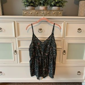 Women’s Green Peplum Top